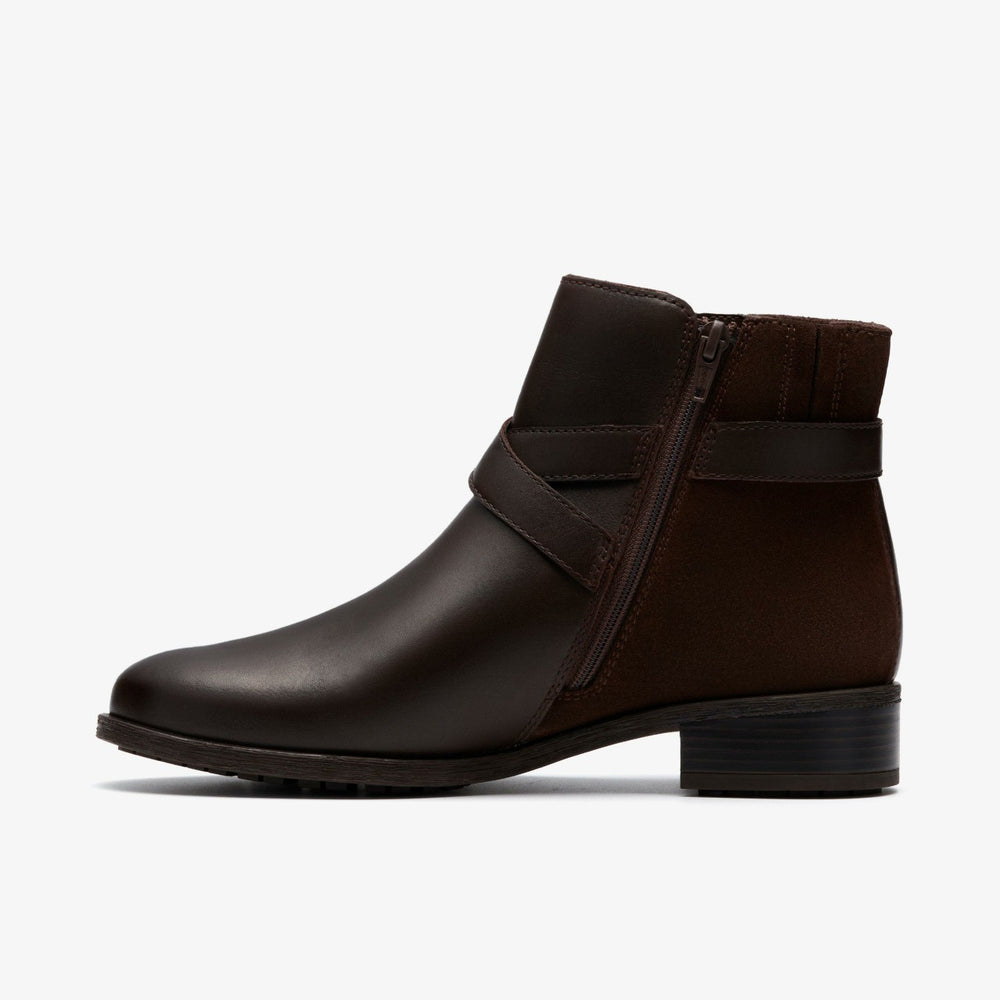Havisham Bay Brown Leather | Clarks on Sale - Women