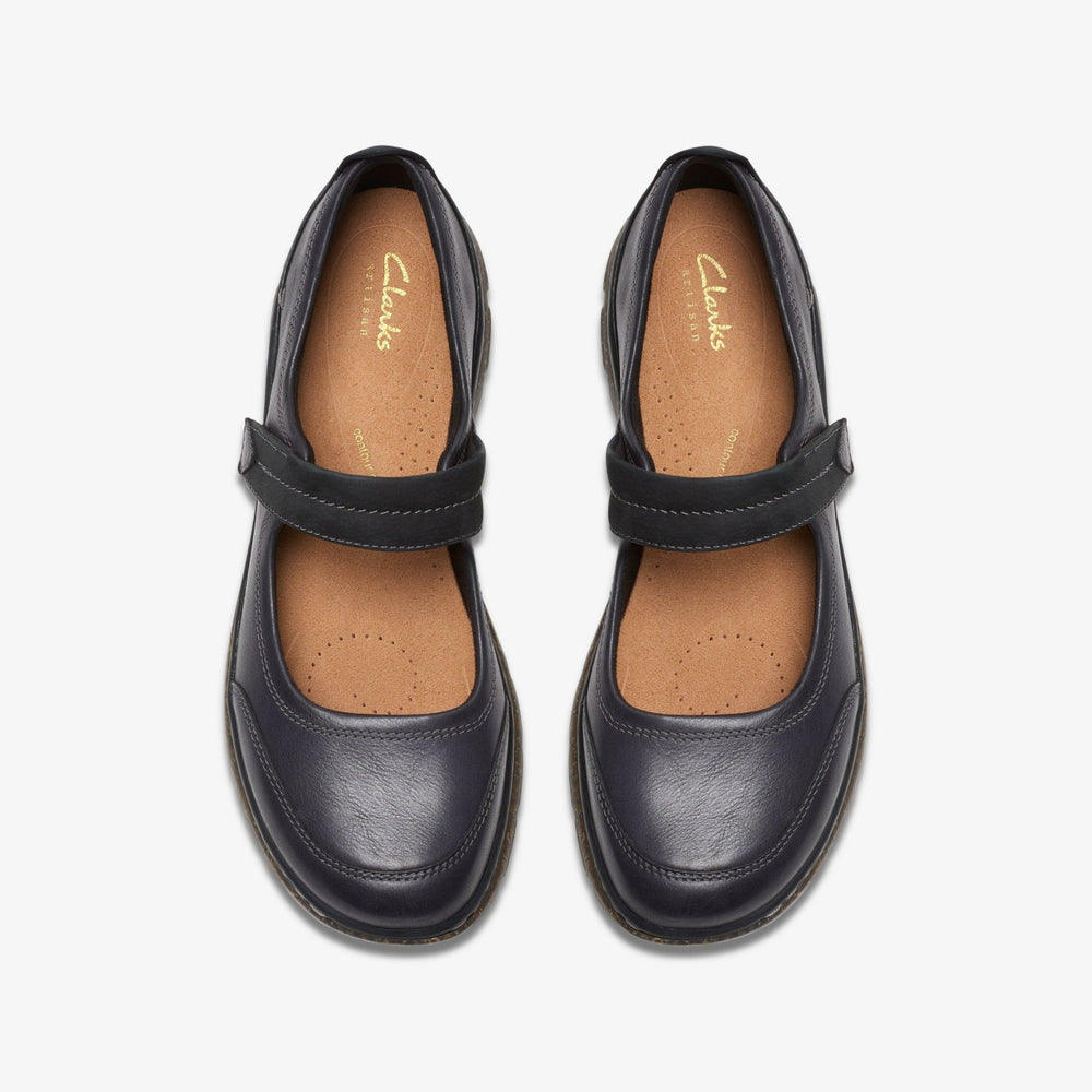 Orlene Jane Black Leather | Clarks on Sale - Women