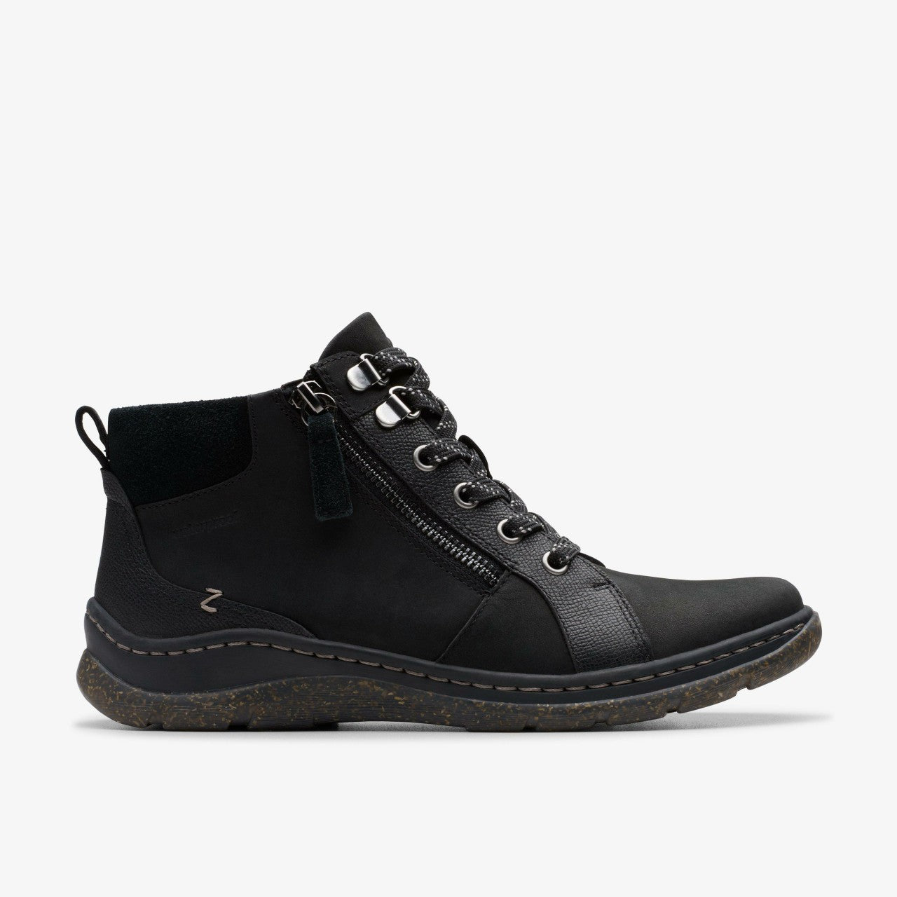 Orlene Top Waterproof Black Nubuck | Clarks outlet - Women