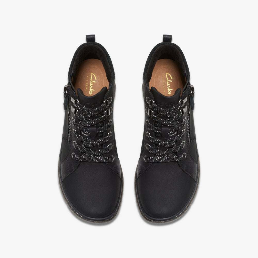Orlene Top Waterproof Black Nubuck | Clarks outlet - Women