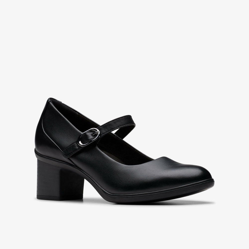 Shaya Jane Black Leather | Clarks Sale - Women