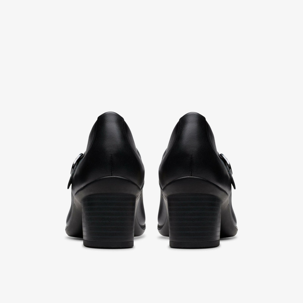 Shaya Jane Black Leather | Clarks Sale - Women