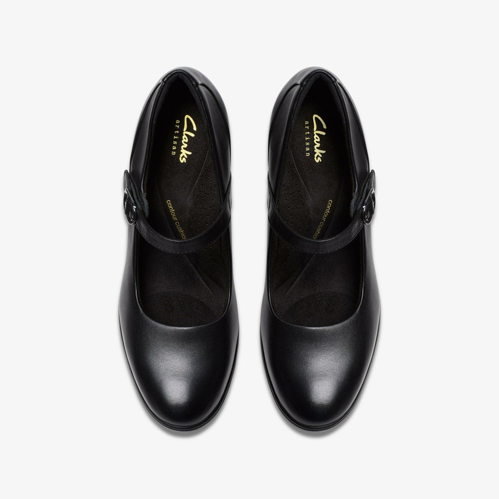 Shaya Jane Black Leather | Clarks Sale - Women