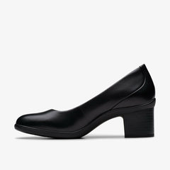 Shaya Poppy Black Leather | Clarks online - Women