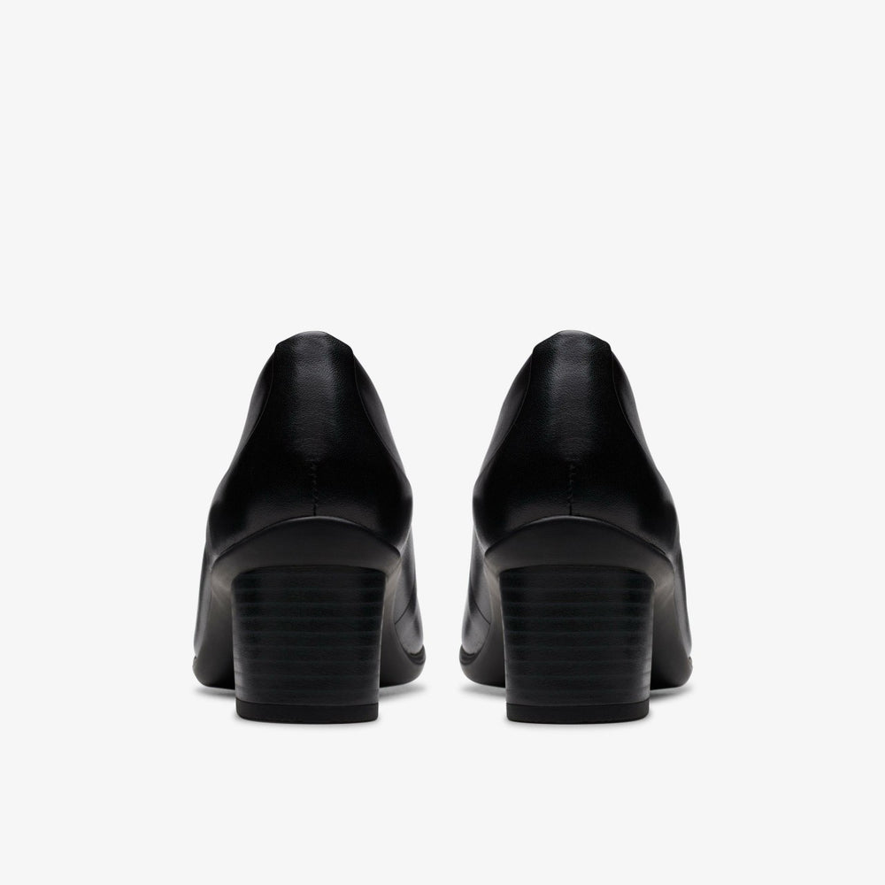 Shaya Poppy Black Leather | Clarks online - Women