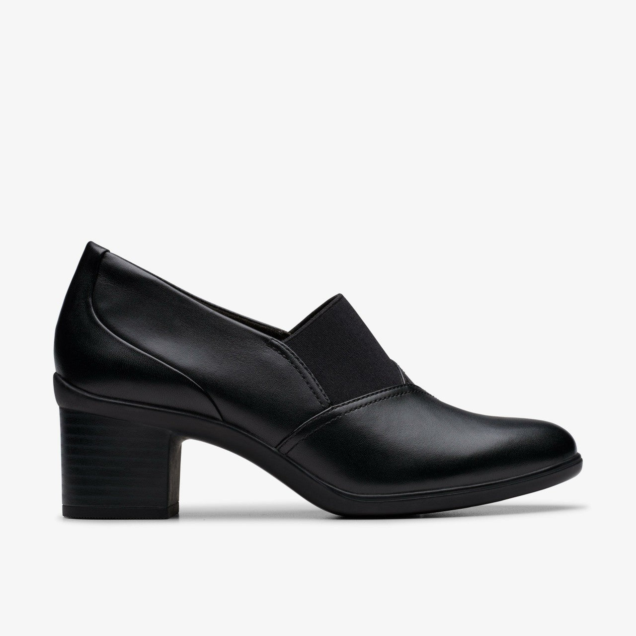 Shaya Tess Black Leather | Clarks for sale - Women