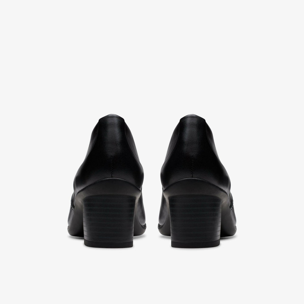 Shaya Tess Black Leather | Clarks for sale - Women