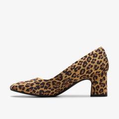 Fernie Court Leopard Suede | Clarks Sale - Women