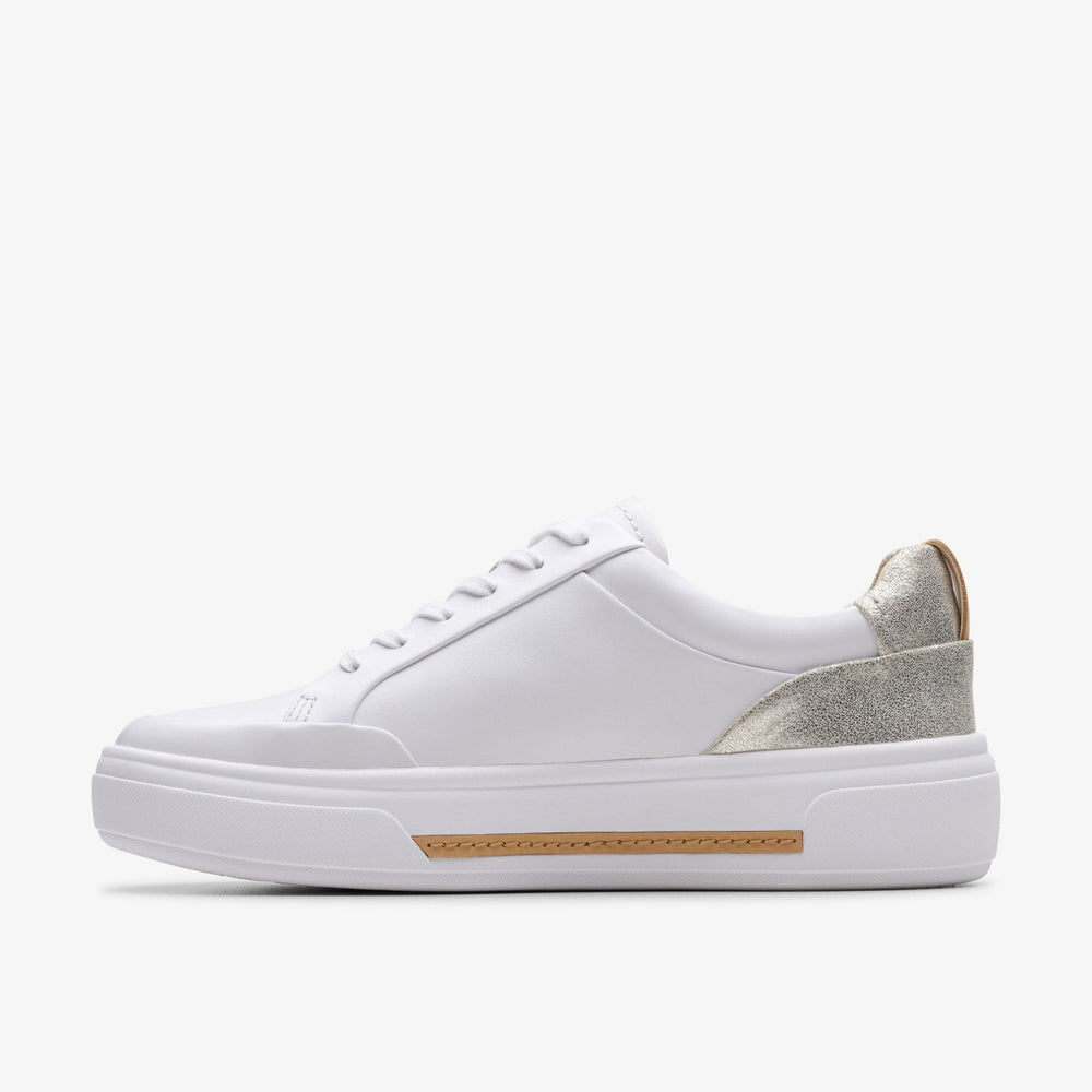 Hollyhock Zip Silver Combination Leather | Clarks outlet - Women