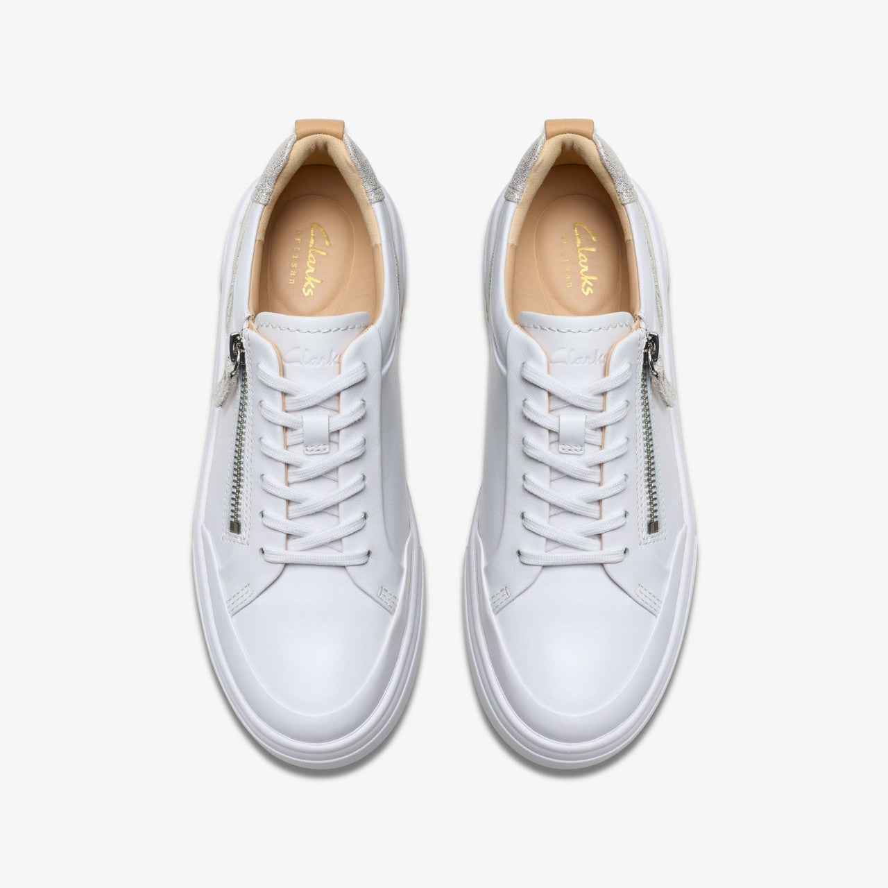 Hollyhock Zip Silver Combination Leather | Clarks outlet - Women
