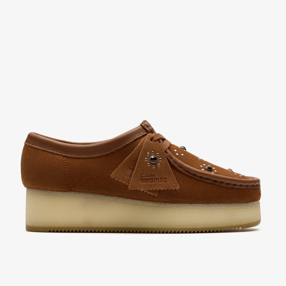 Wallacraft Bee Brown / Orange Suede | Clarks outlet - Women