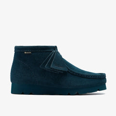 Wallabee Boot GORE-TEX Dark Teal Suede | Clarks outlet - Women