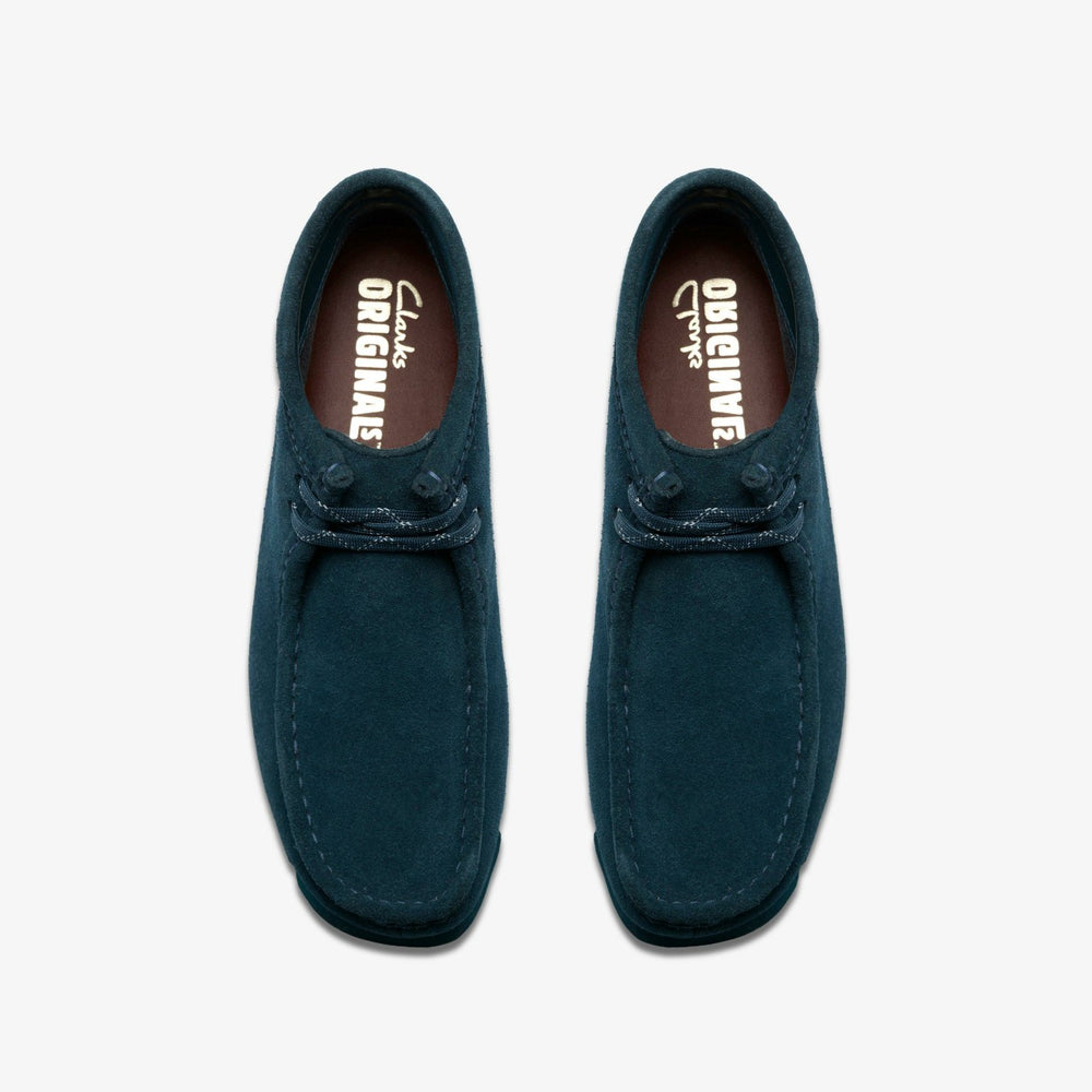 Wallabee Boot GORE-TEX Dark Teal Suede | Clarks outlet - Women