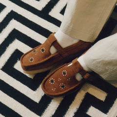 Wallabee T Bar Brown / Orange Suede | Clarks outlet - Women