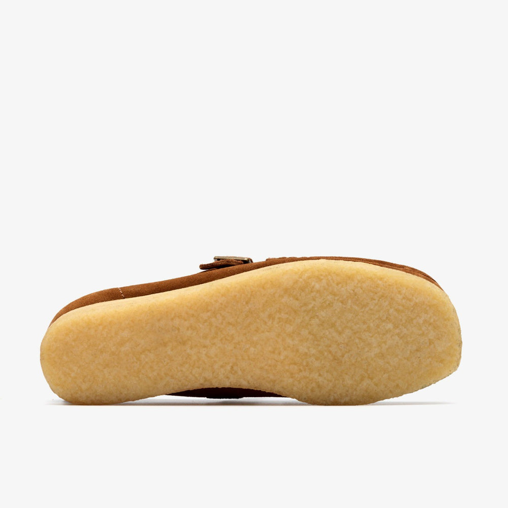 Wallabee T Bar Brown / Orange Suede | Clarks outlet - Women