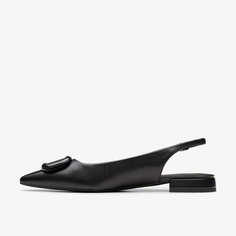 Sensa 15 Trim Black Leather | Clarks outlet - Women