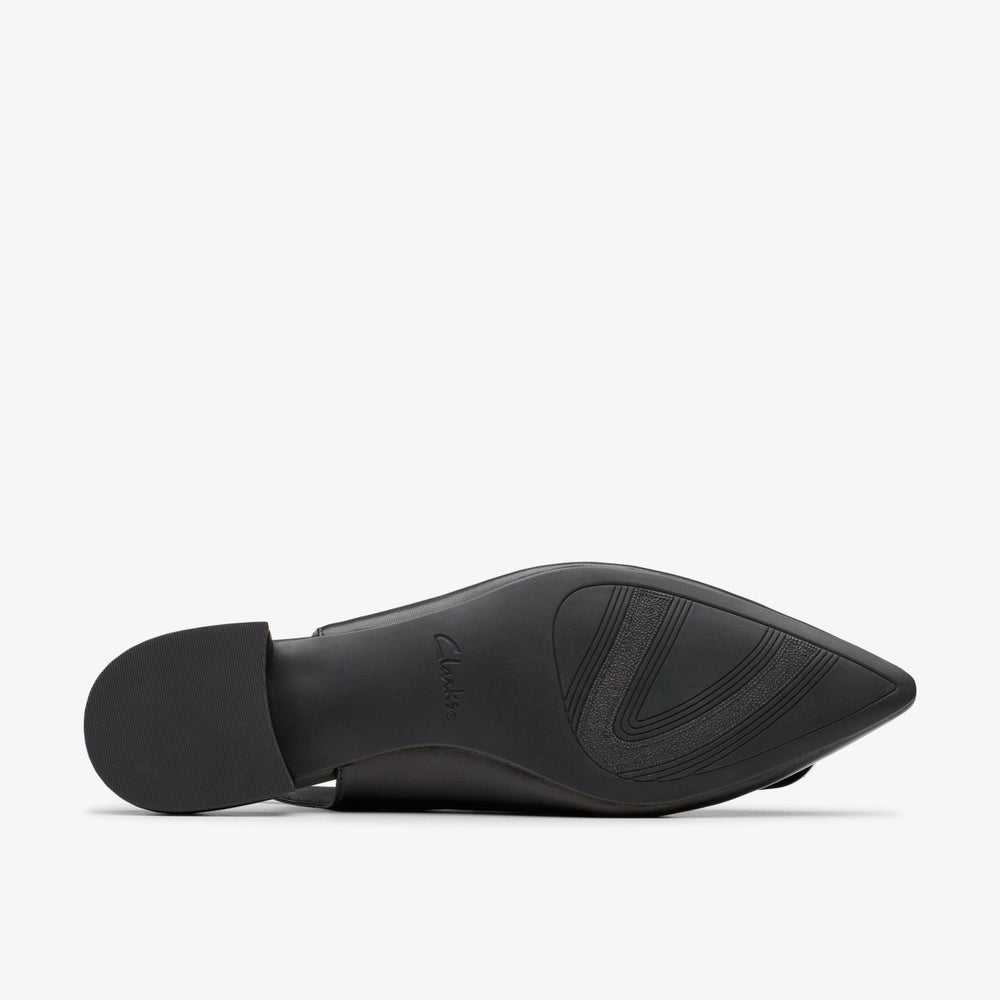 Sensa 15 Trim Black Leather | Clarks outlet - Women