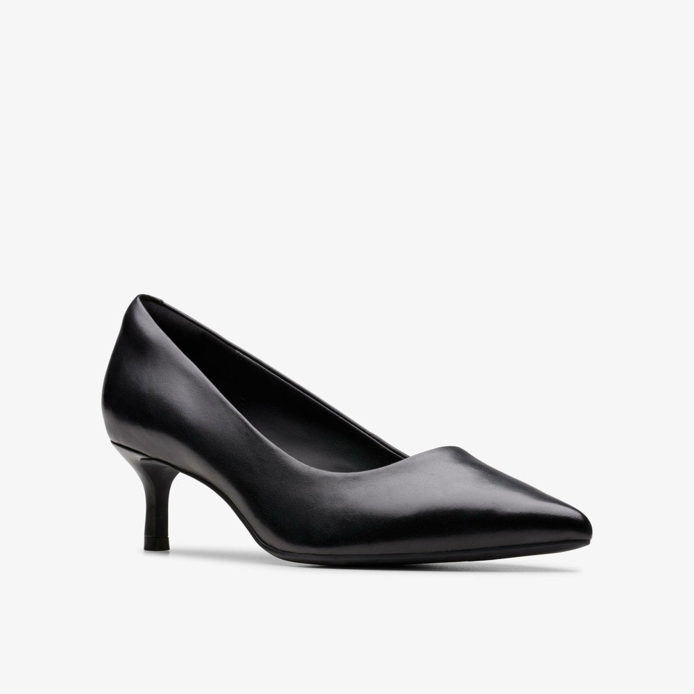 Zarey Court Black Leather | Clarks on Sale - Women
