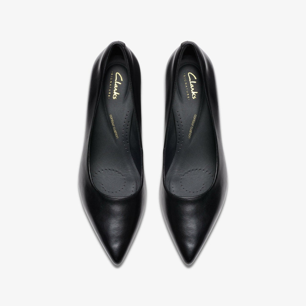 Zarey Court Black Leather | Clarks on Sale - Women