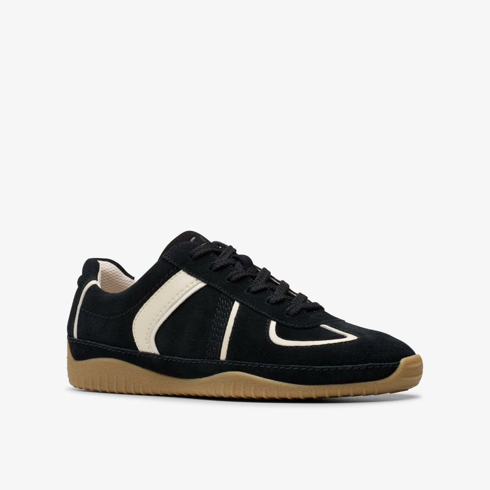 Meridor Lo Black Combination Suede | Clarks online - Women
