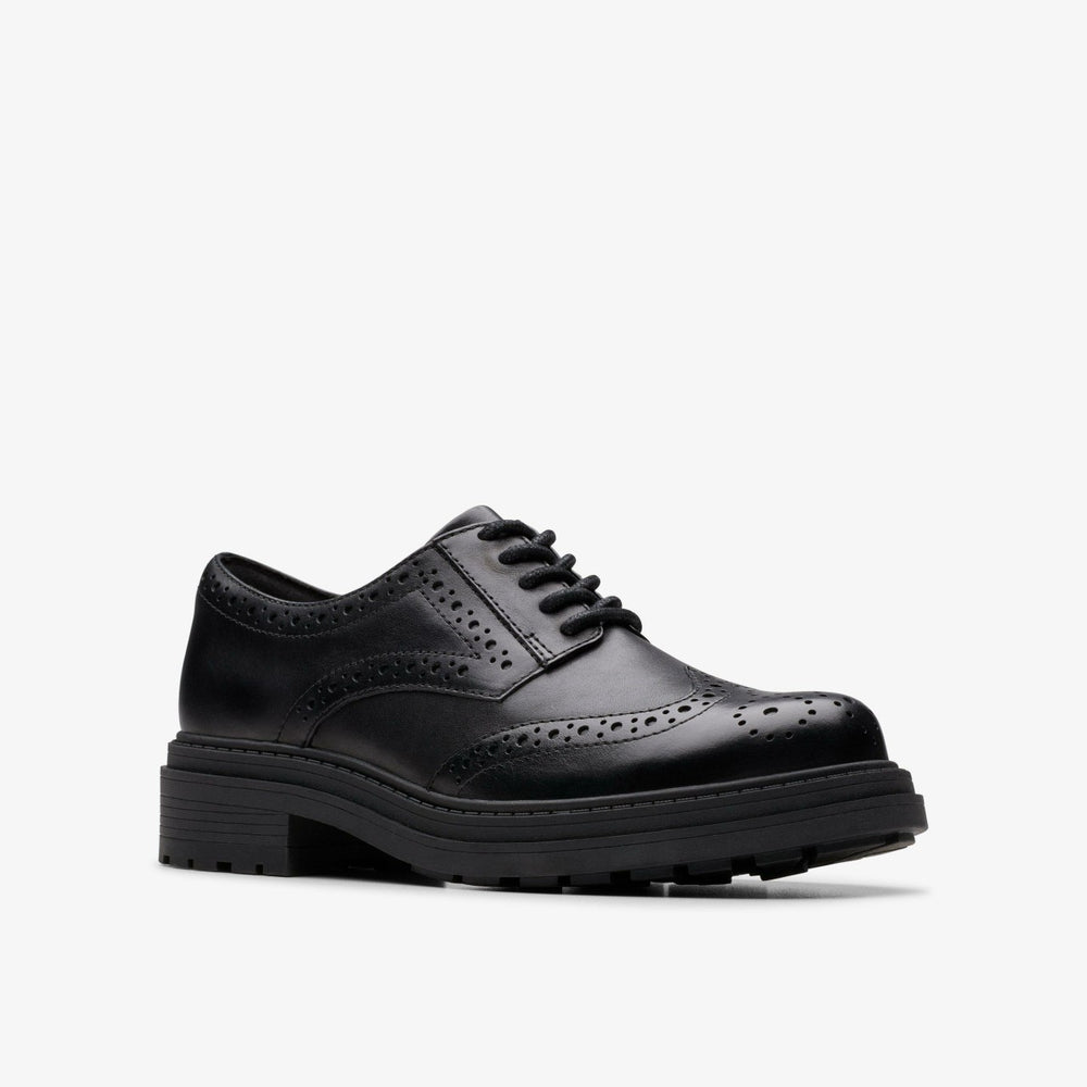 Orinoco3 Derby Black Leather | Clarks discount - Women