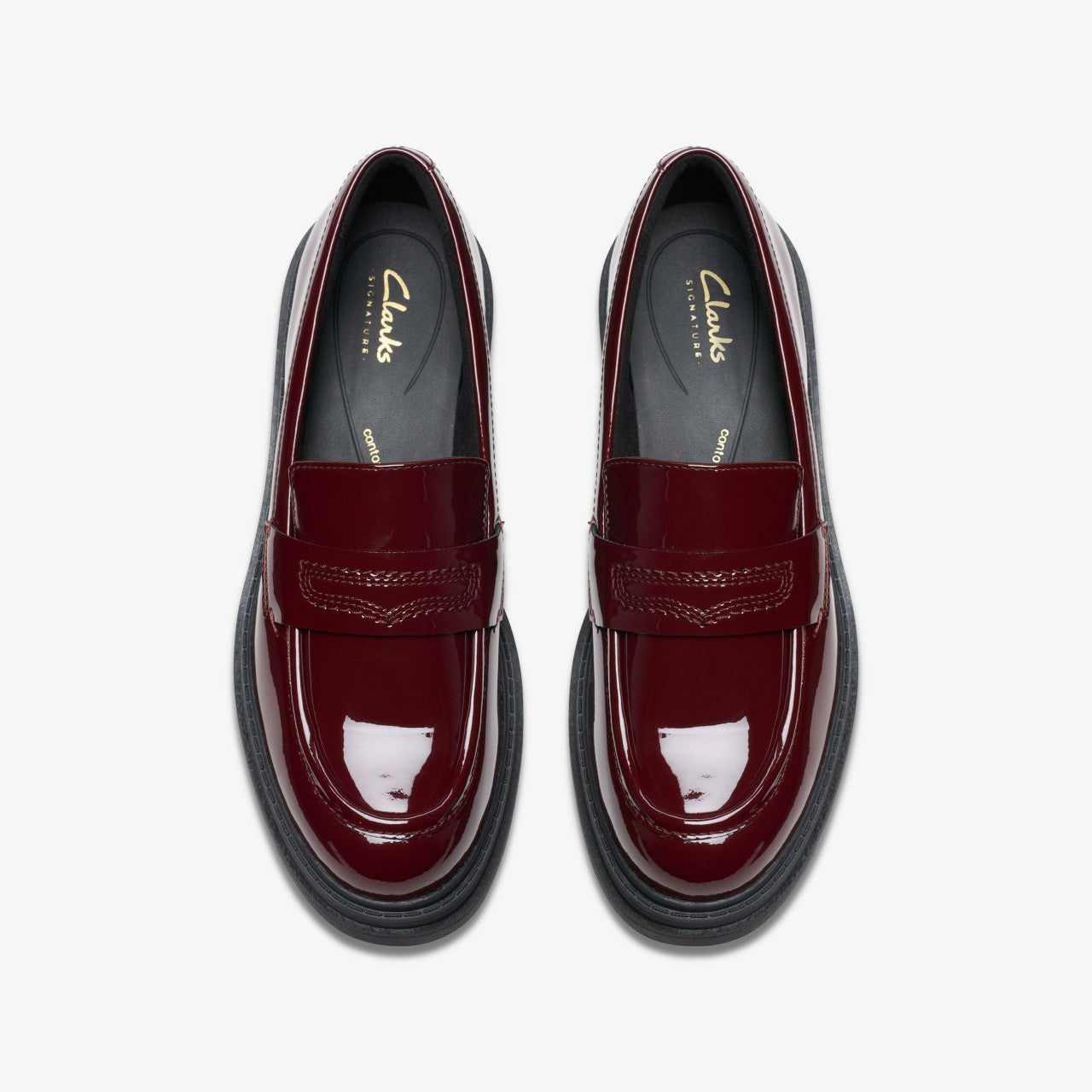 Orinoco 3 Edge Burgundy Patent | Clarks on Sale - Women