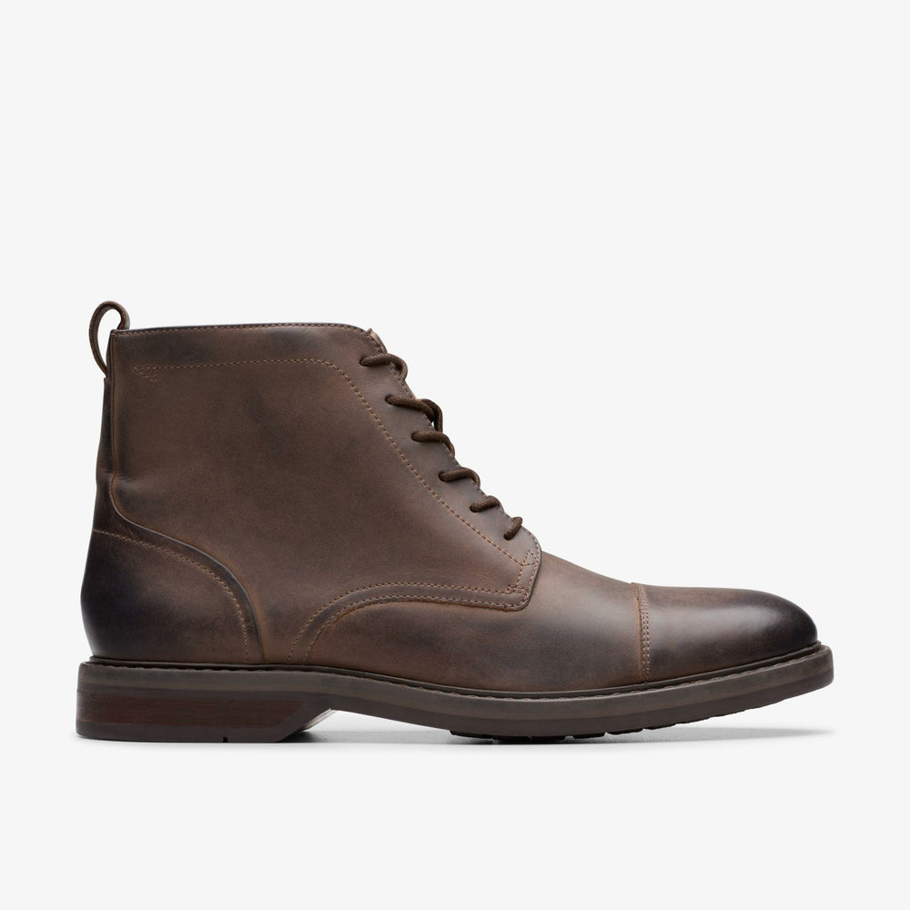 Aldwin Cap Brown Leather | Clarks for sale - Men