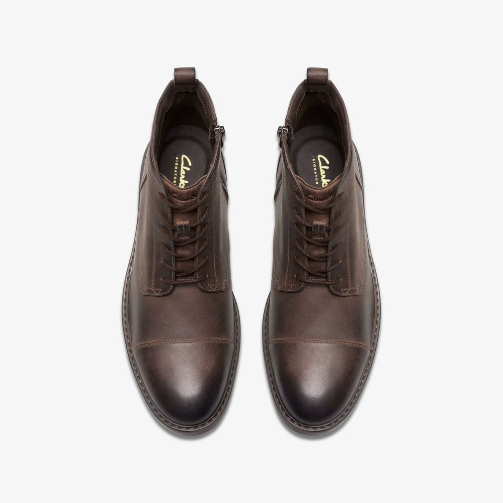 Aldwin Cap Brown Leather | Clarks for sale - Men