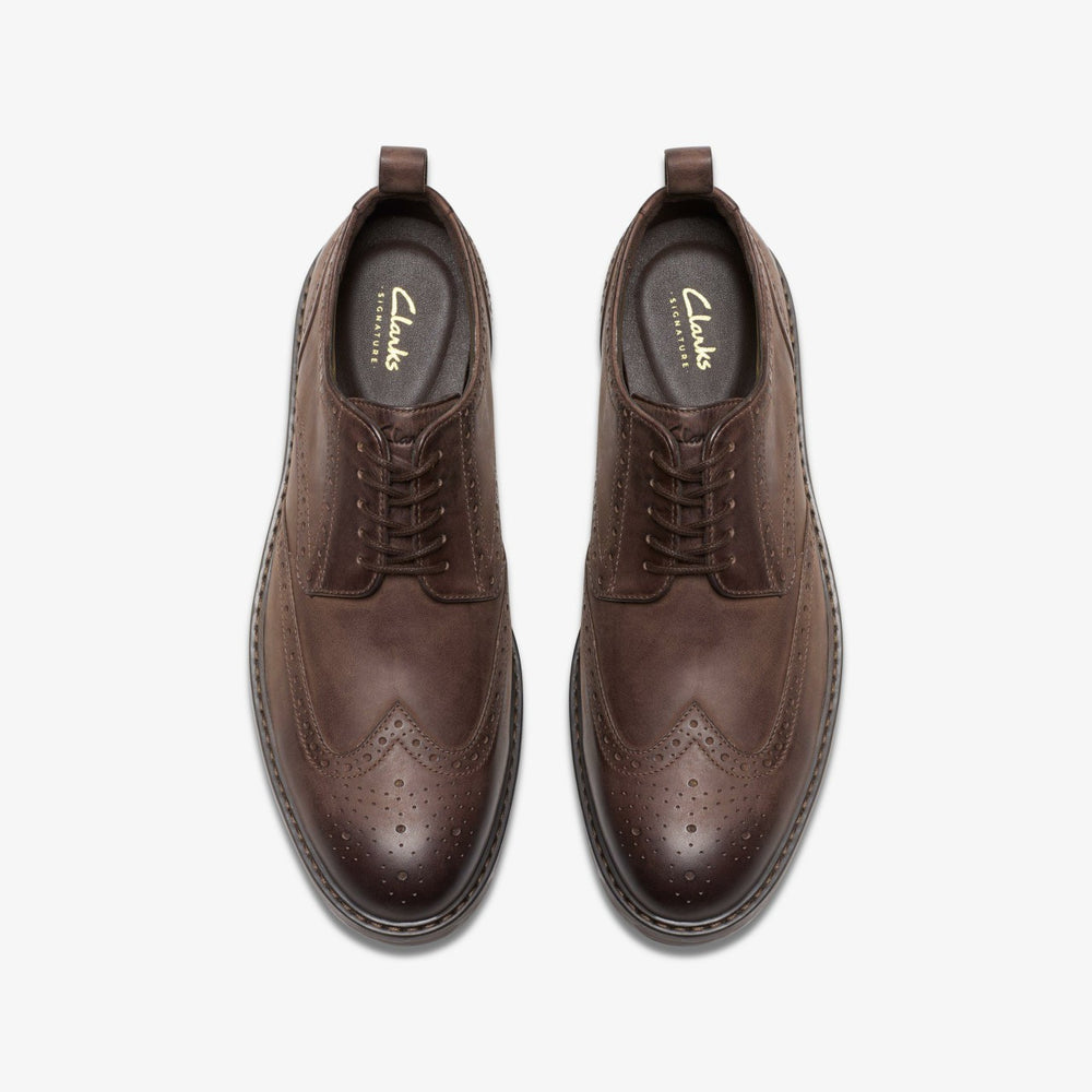 Aldwin Limit Brogue Brown Leather | Clarks for sale - Men