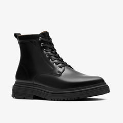 Badbury Hi Waterproof Black Warmlined Leather | Clarks online - Men
