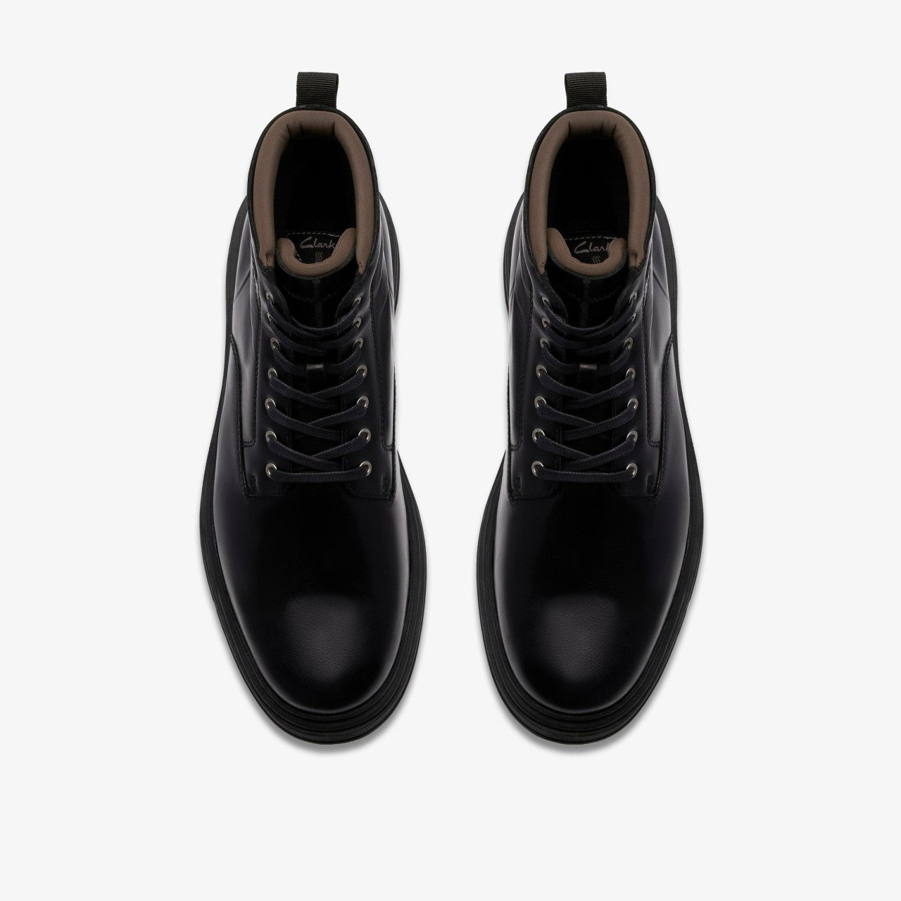 Badbury Hi Waterproof Black Warmlined Leather | Clarks online - Men
