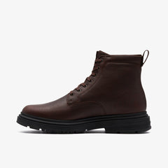 Badbury Hi Waterproof Brown Warmlined Leather | Clarks discount - Men