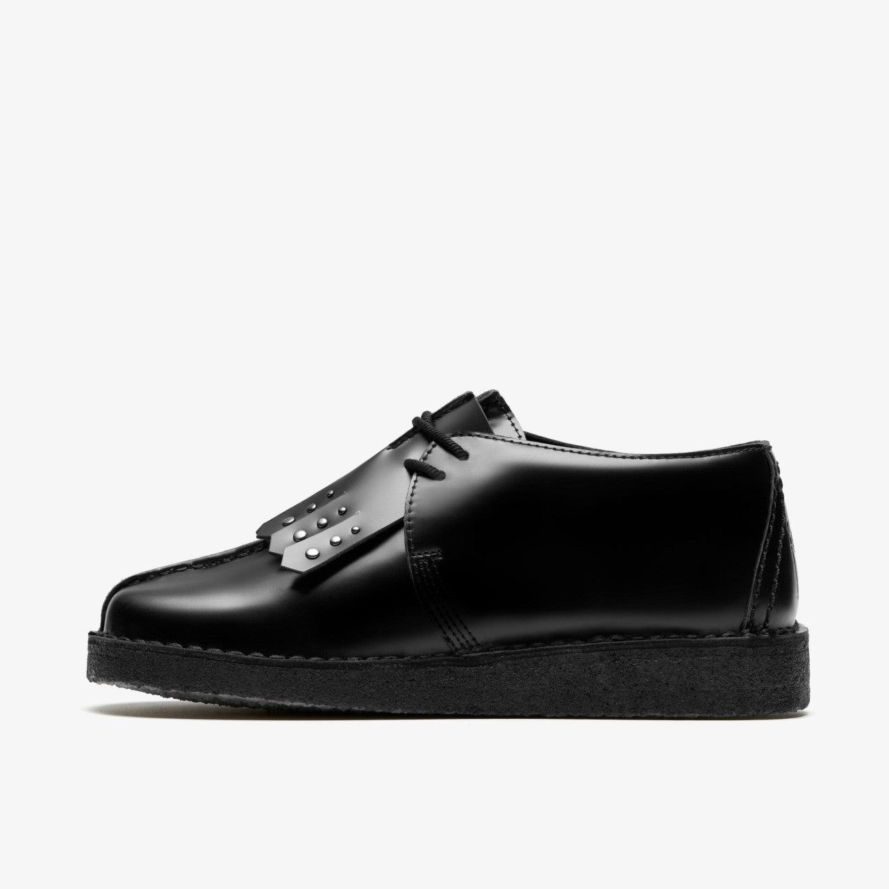 Desert Trek Black Hi Shine Leather | Clarks for sale - Women