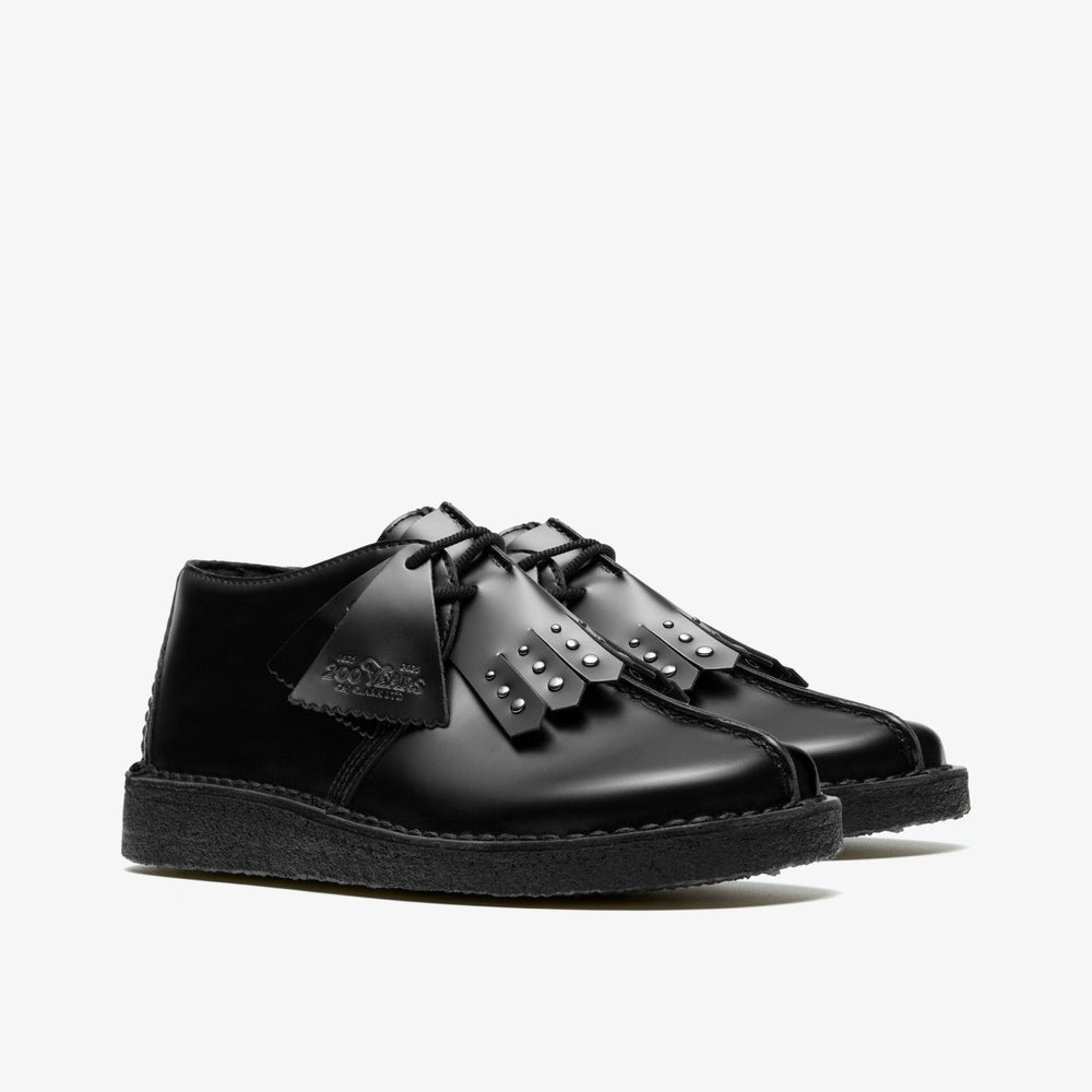 Desert Trek Black Hi Shine Leather | Clarks for sale - Women