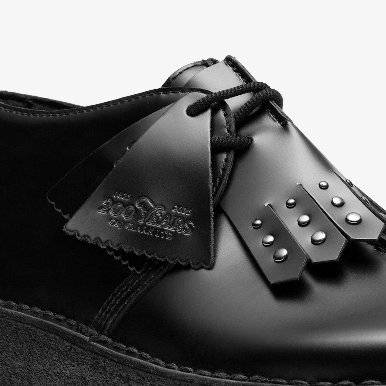 Desert Trek Black Hi Shine Leather | Clarks for sale - Women