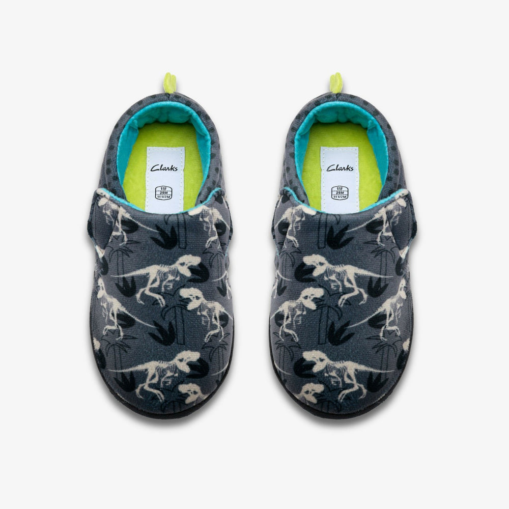 Fluffy Snug Kid Dark Grey Interest | Clarks online - Kids