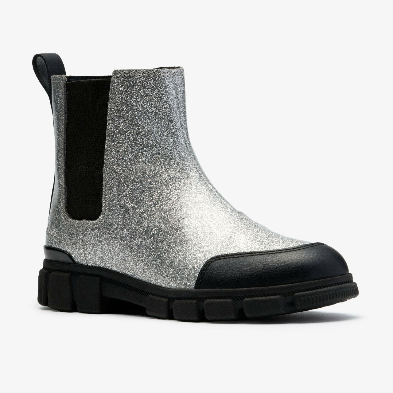 Evyn Chelsea Kid Silver Patent | Clarks online - Kids