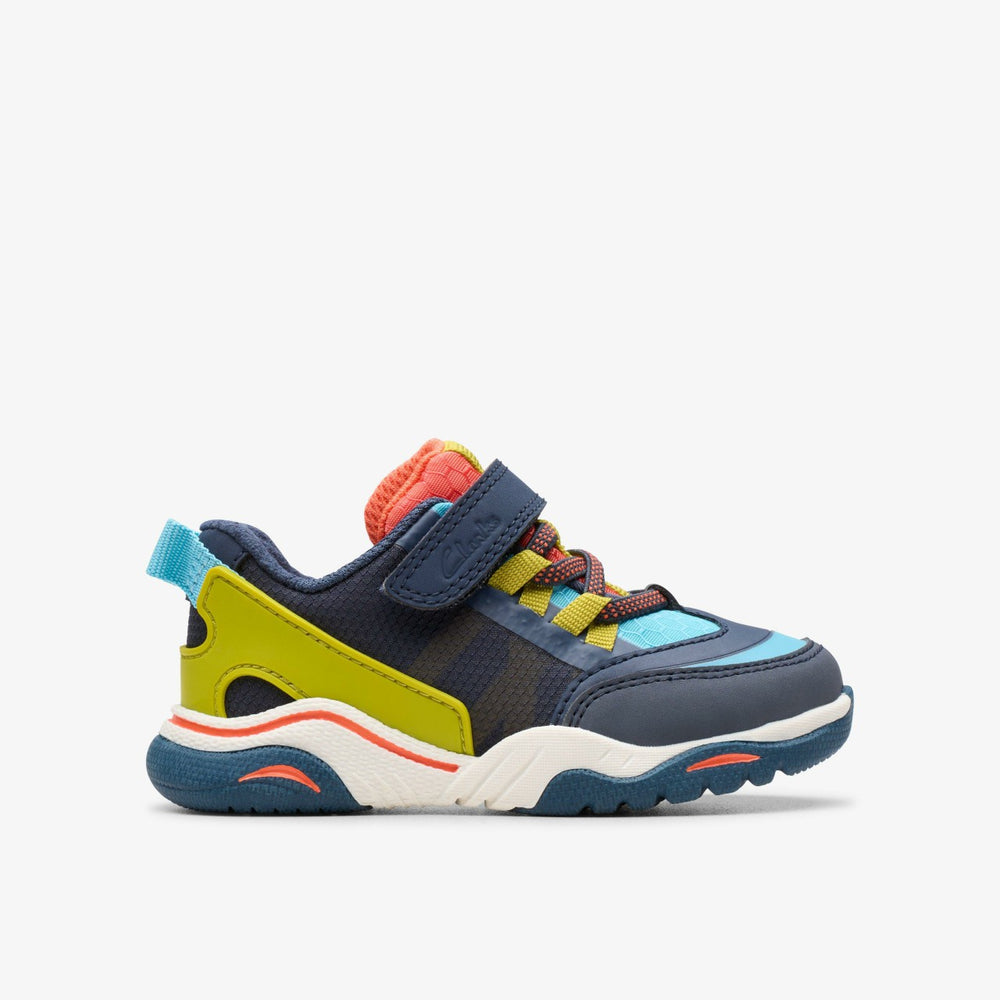 Feather Track Toddler Navy Combination | Clarks on Sale - Kids