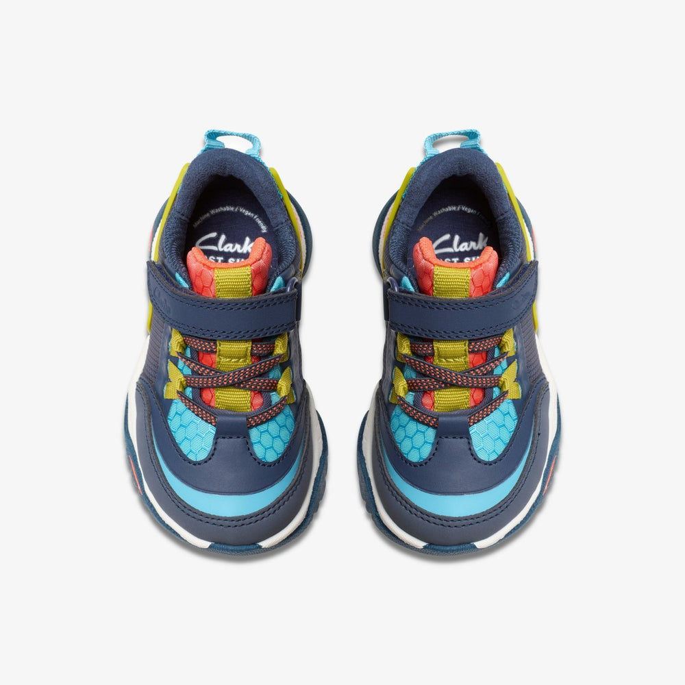 Feather Track Toddler Navy Combination | Clarks on Sale - Kids