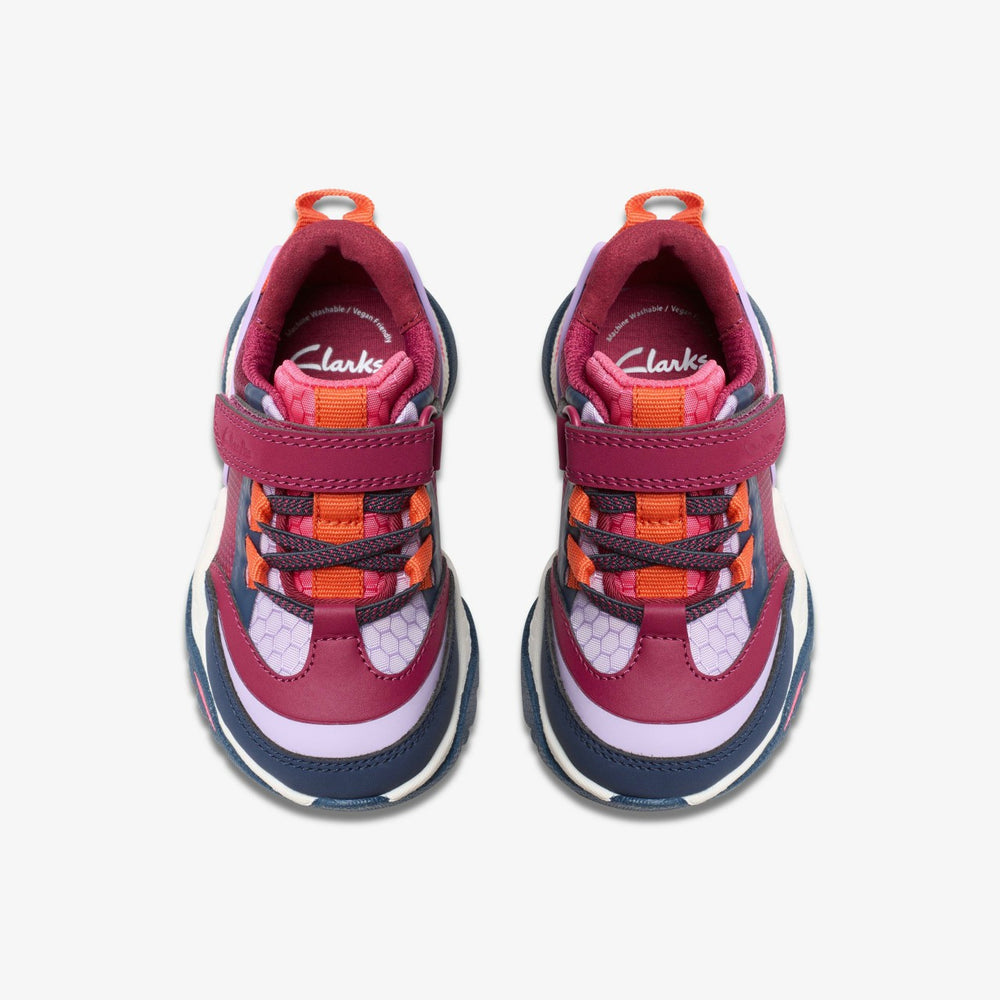 Feather Track Toddler Berry Combination | Clarks online - Kids