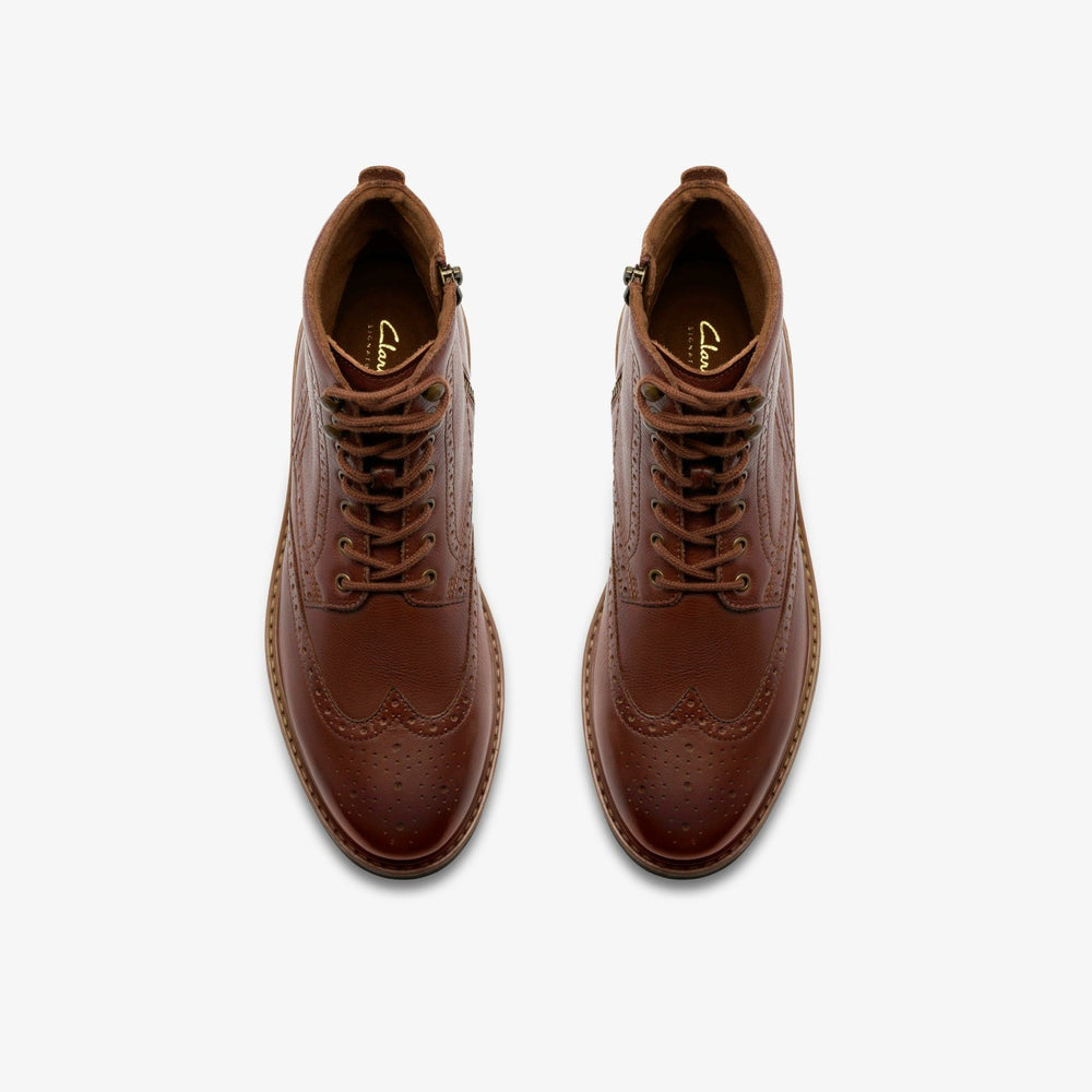 Newford Lace Boot Mid Tan Leather | Clarks Sale - Men
