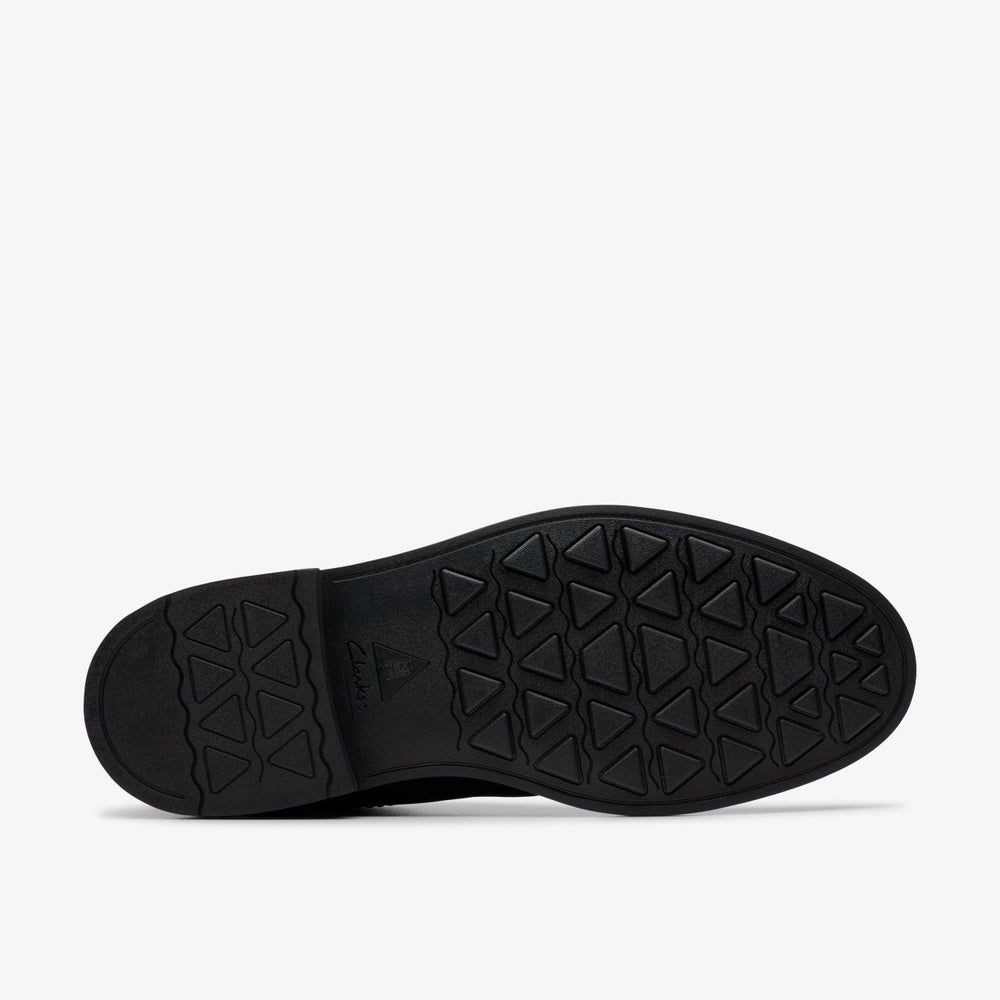Newford Mid Black Leather | Clarks discount - Men