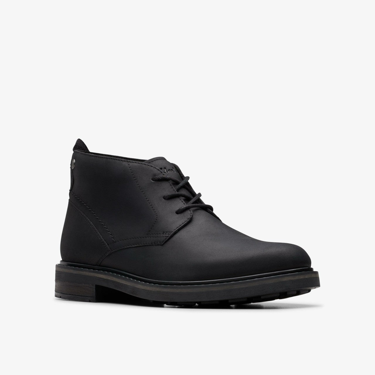 Newford Mid Black Leather | Clarks discount - Men