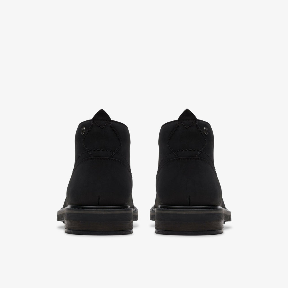 Newford Mid Black Leather | Clarks discount - Men