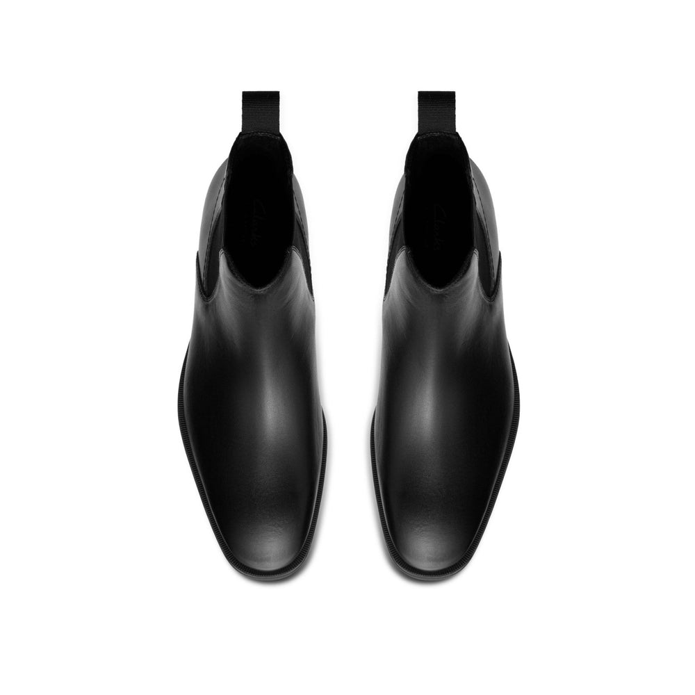 Paulton Easy Black Leather | Clarks on Sale - Men