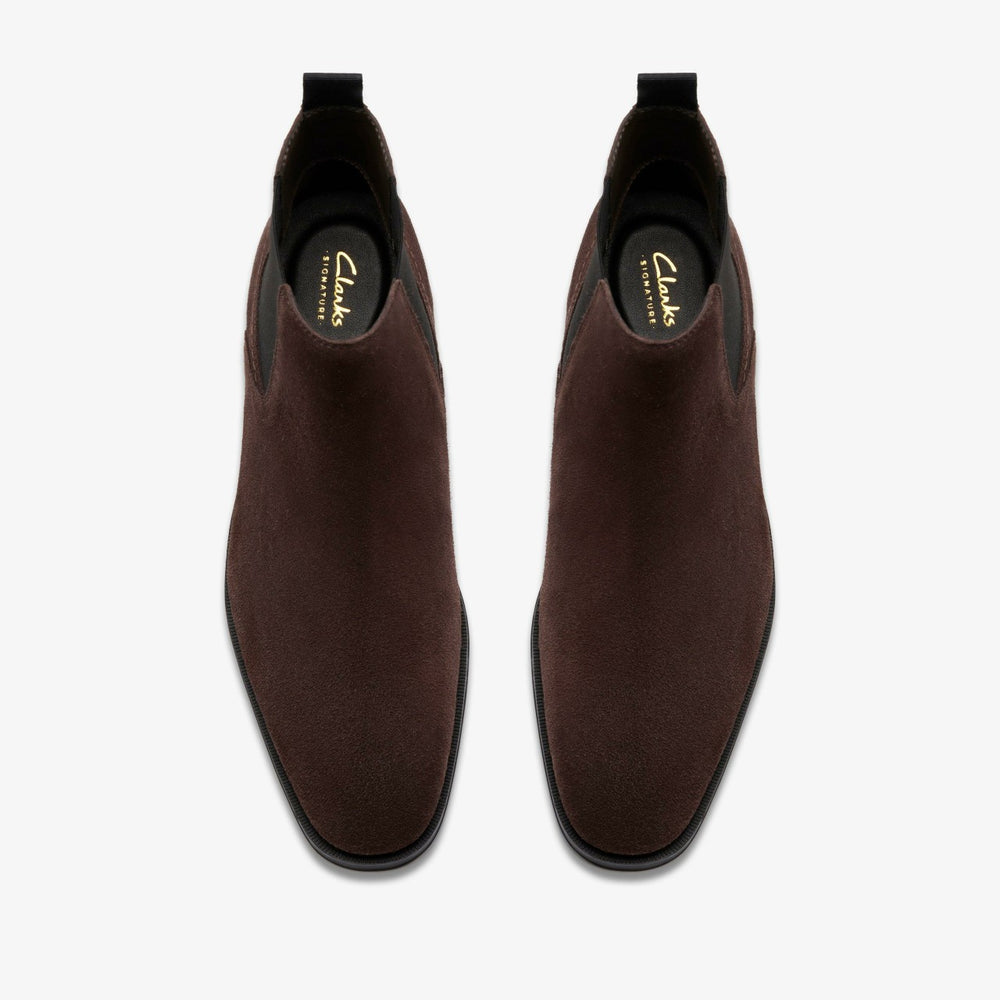 Paulton Easy Dark Brown Suede | Clarks for sale - Men