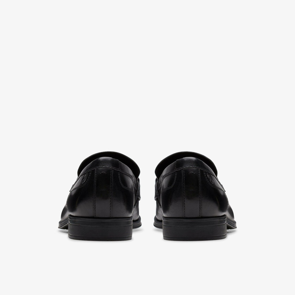 Paulton Lo Black Leather | Clarks discount - Men