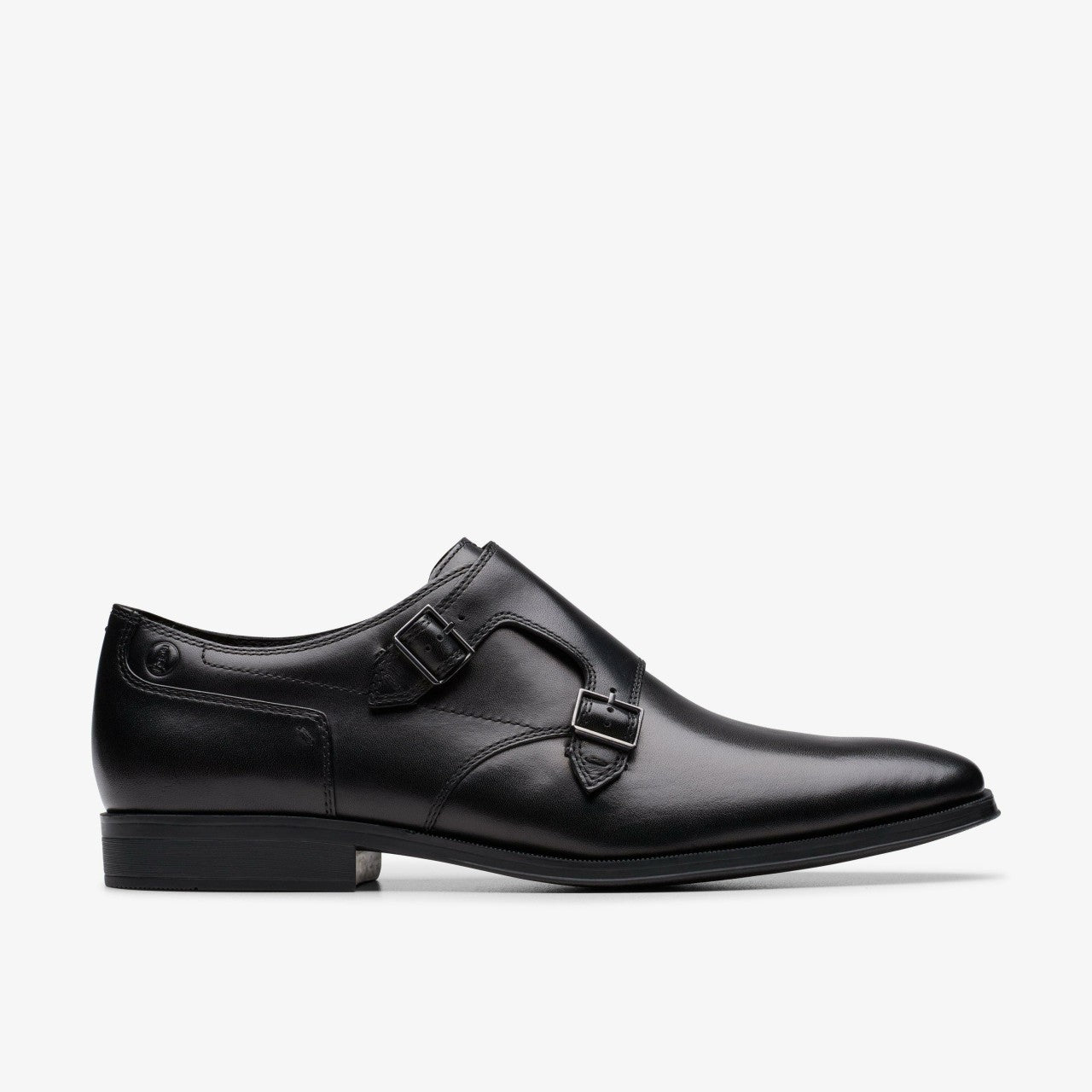 Paulton Monk Black Leather | Clarks outlet - Men