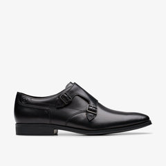 Paulton Monk Black Leather | Clarks outlet - Men