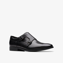 Paulton Monk Black Leather | Clarks outlet - Men
